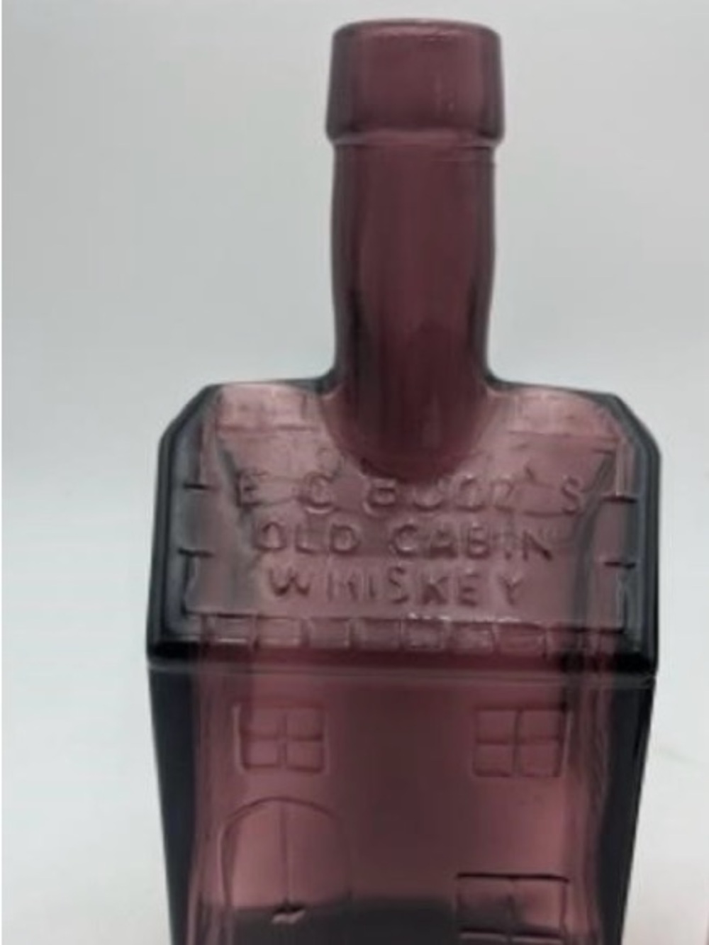 Amethyst Glass Decorative Bottle Vase - Purple Cabin Design